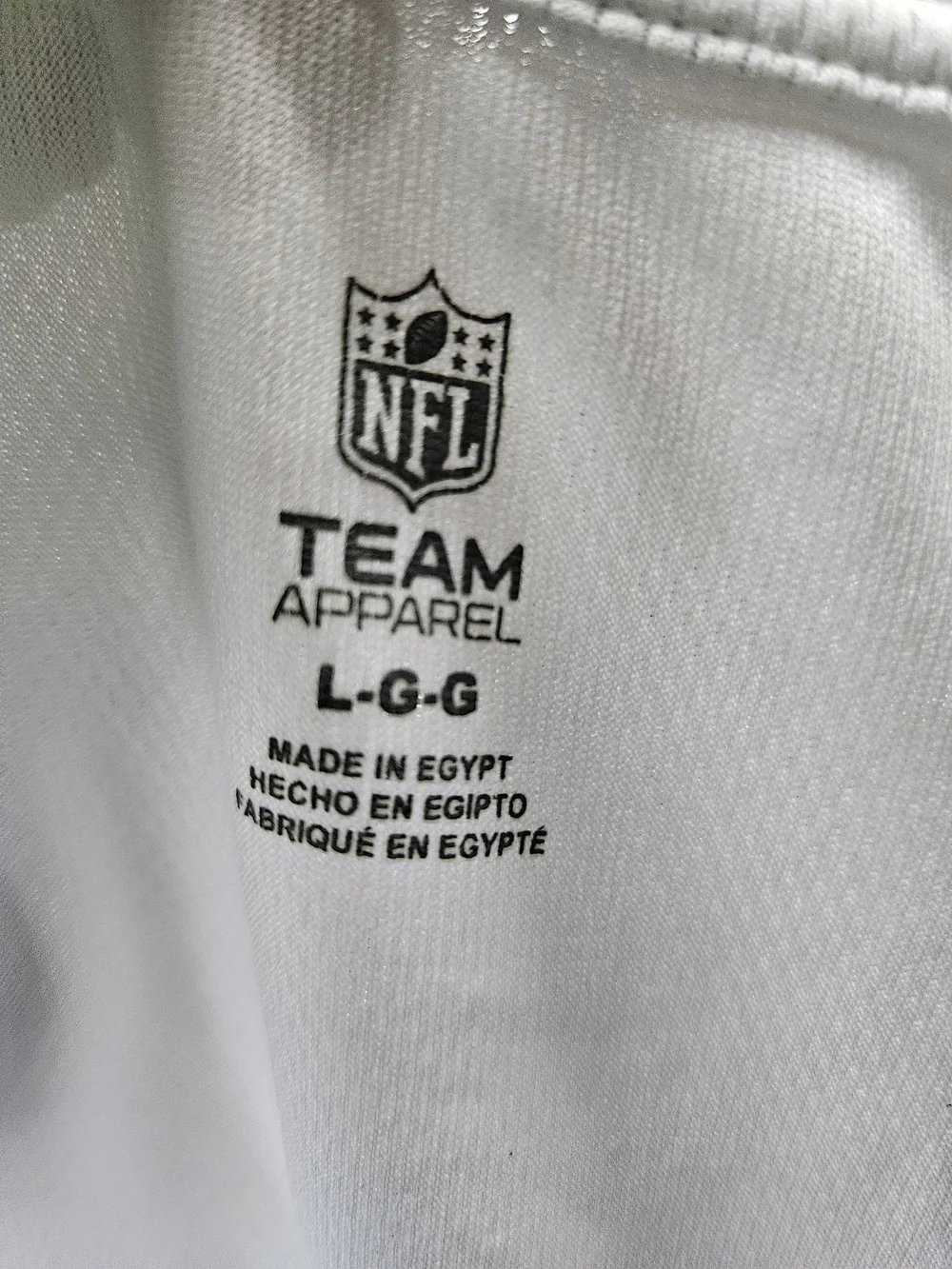 NFL White Tee with Navy Combine Authentic Patch